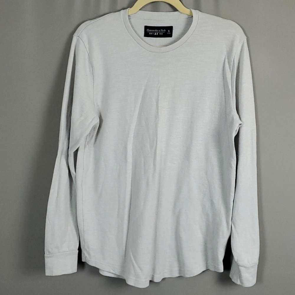 Abercrombie & Fitch Soft A&F Tee Light Gray, Men's Sz S